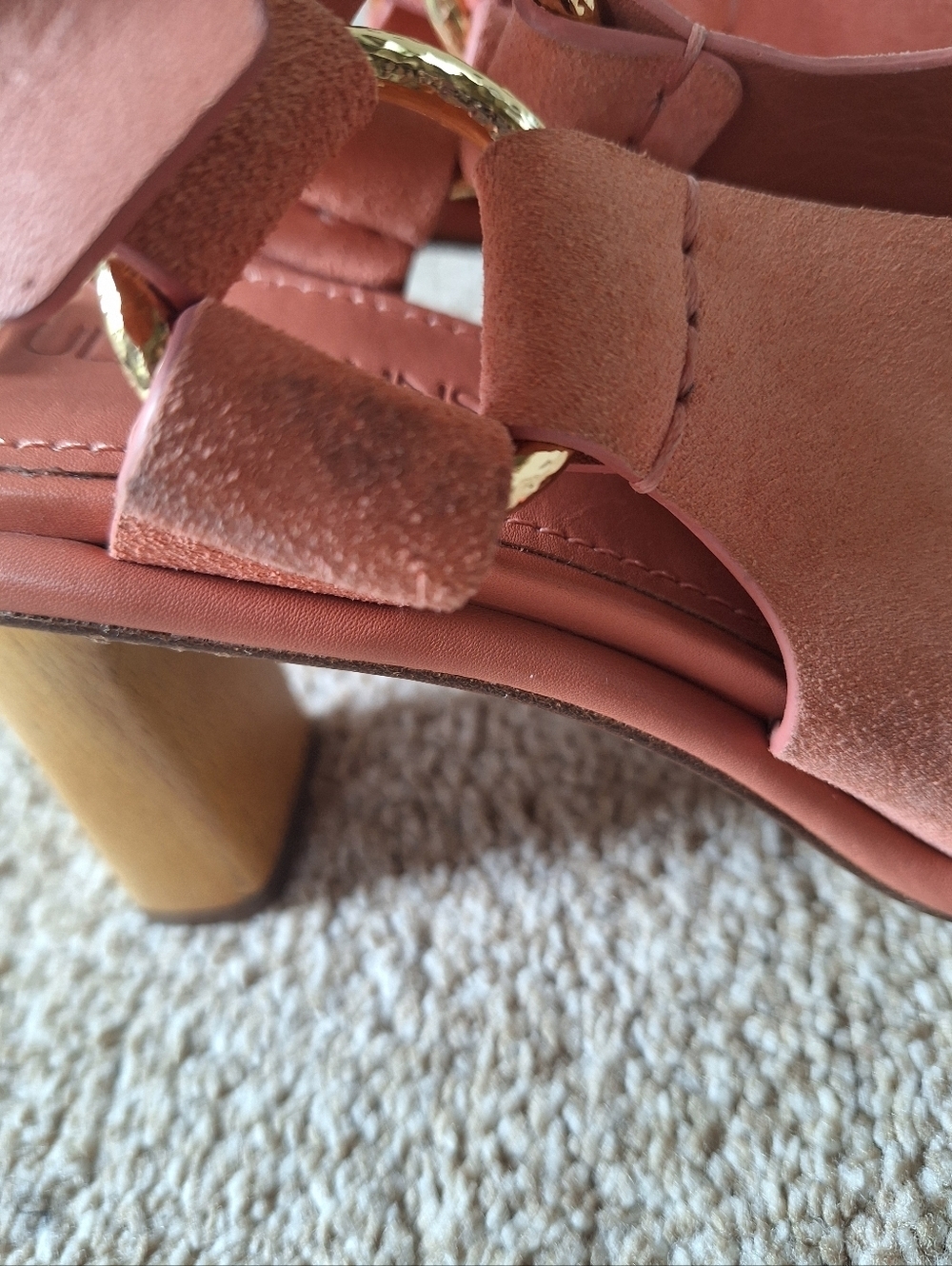 ULLA JOHNSON Filippa Suede Open Toe Criss Cross Slingback Sandals Womens 37 - Picture 10 of 12